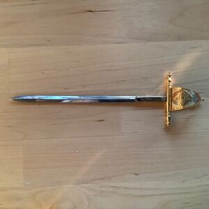 Vintage sword letter opener from Toledo Spain (1970s)